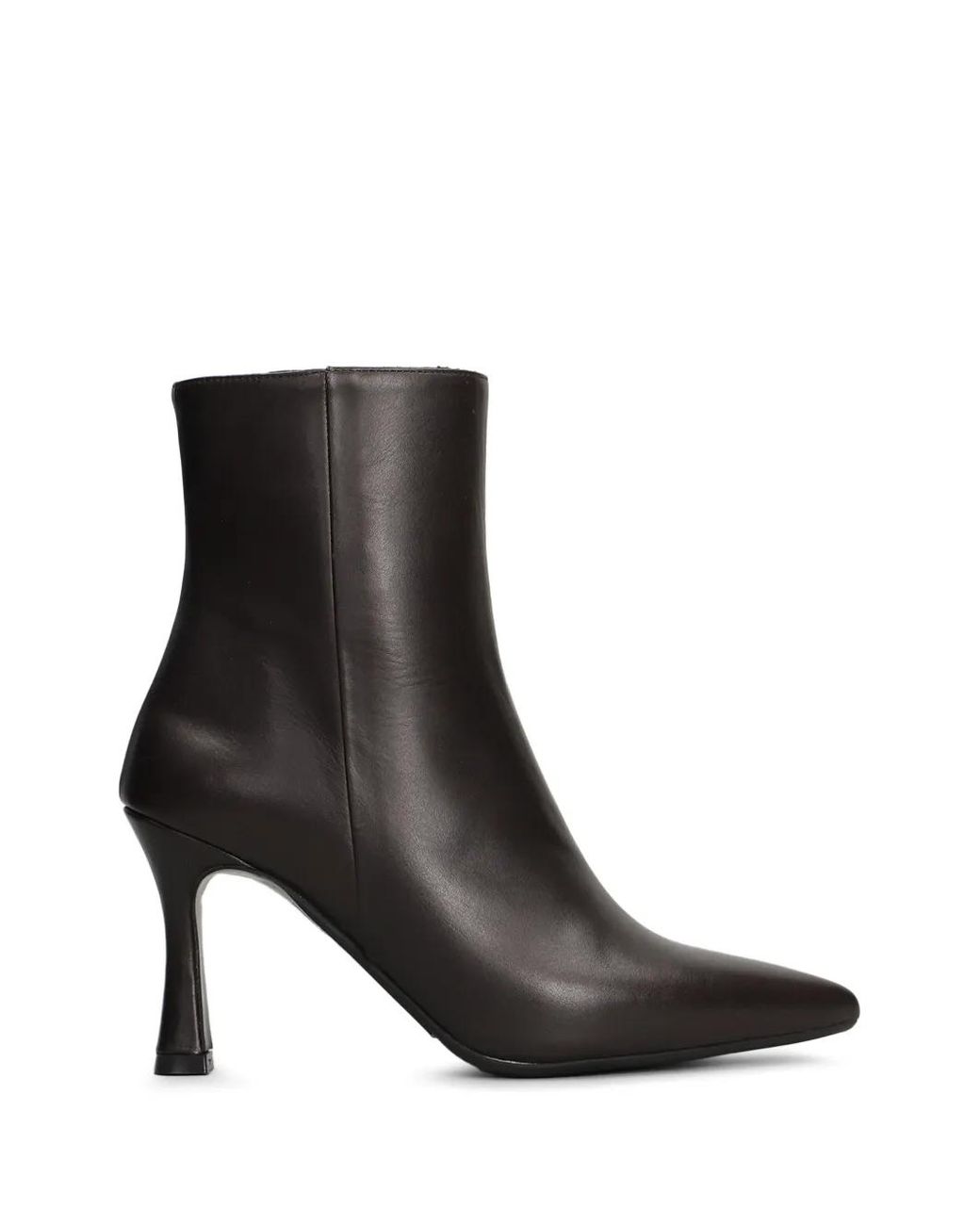 Evaluna Black Pointed-Toe Ankle Boots