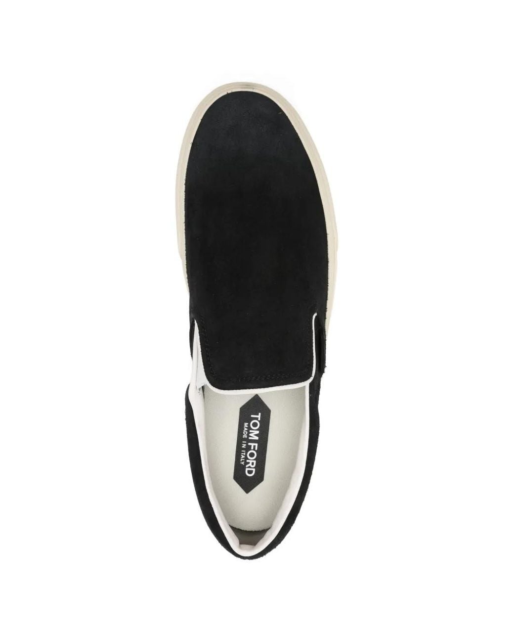Tom Ford Black Chaussures À Design Sans Lacets for men
