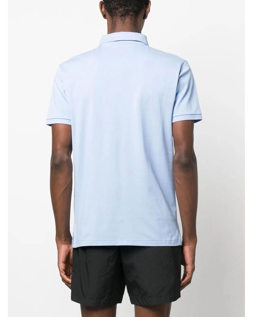 Polo Ralph Lauren Blue Short-Sleeve Cotton Polo Shirt for men