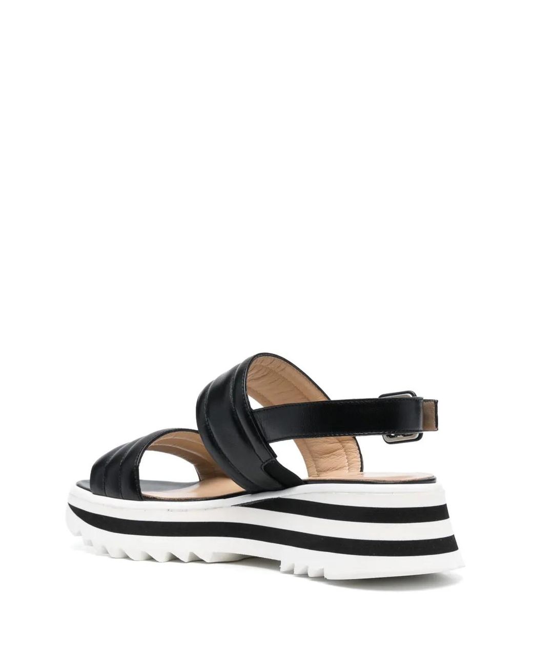 Casadei Black Wedge Sandals