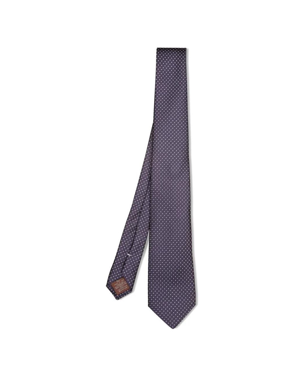 Canali Purple Micro-Pattern Tie for men