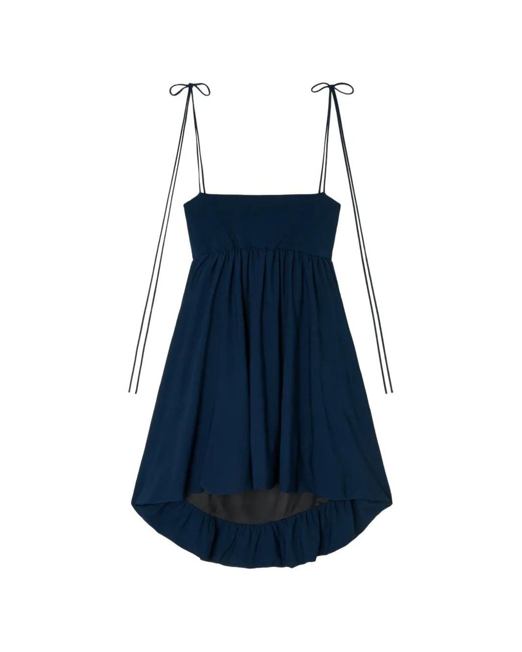 Alanui Blue College Of Aloha Square-Neck Mini Dress