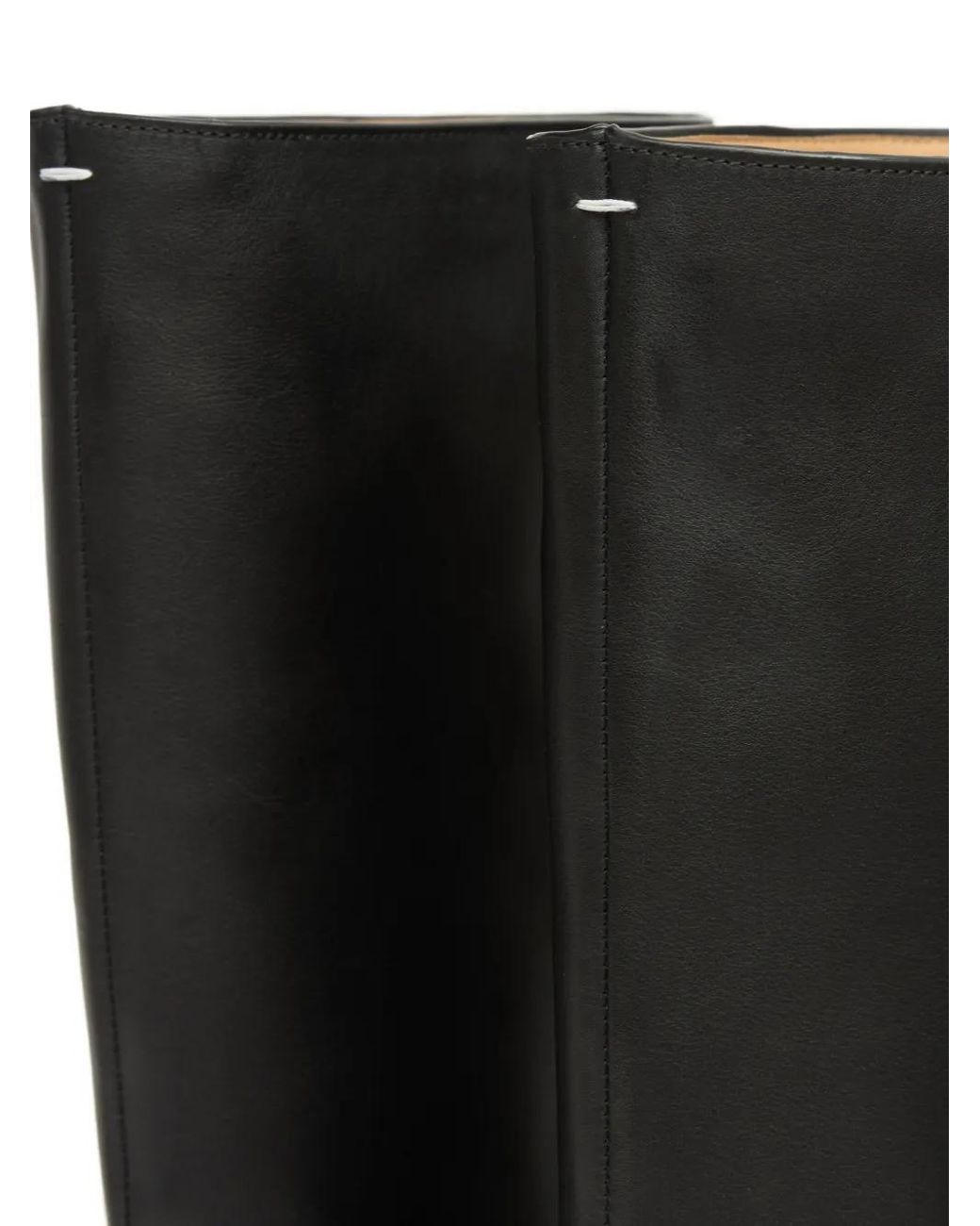 Maison Margiela Black Tabi County Knee-High Boots for men