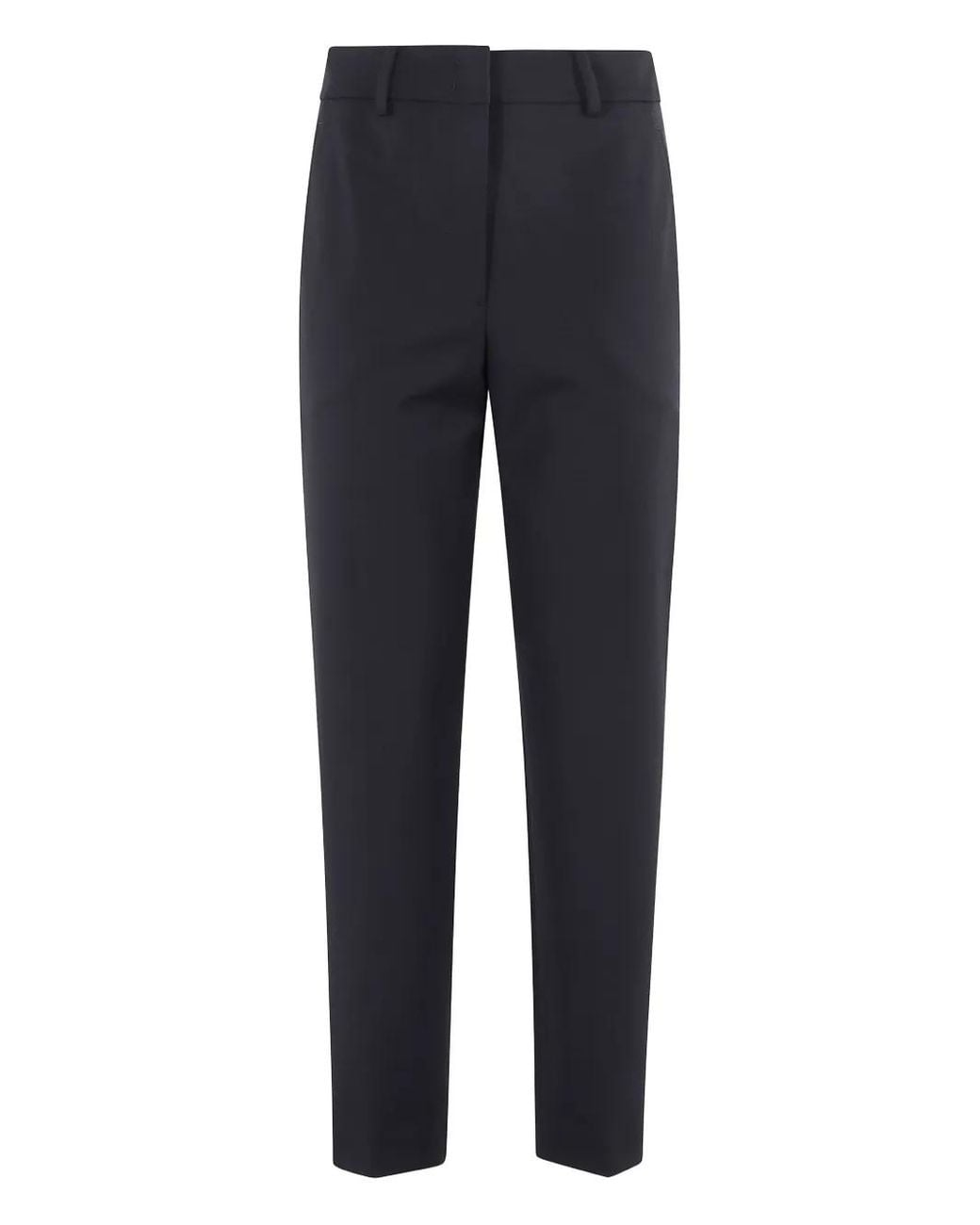 Seventy Blue Flat-Front Trousers