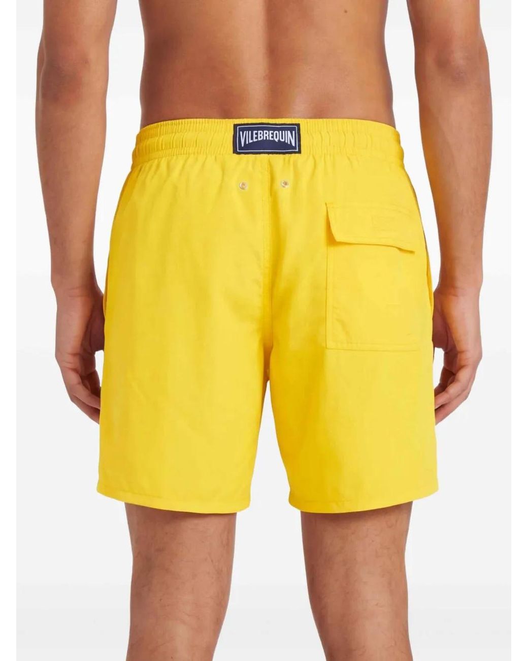 Vilebrequin Yellow Short De Bain À Lien De Resserrage for men