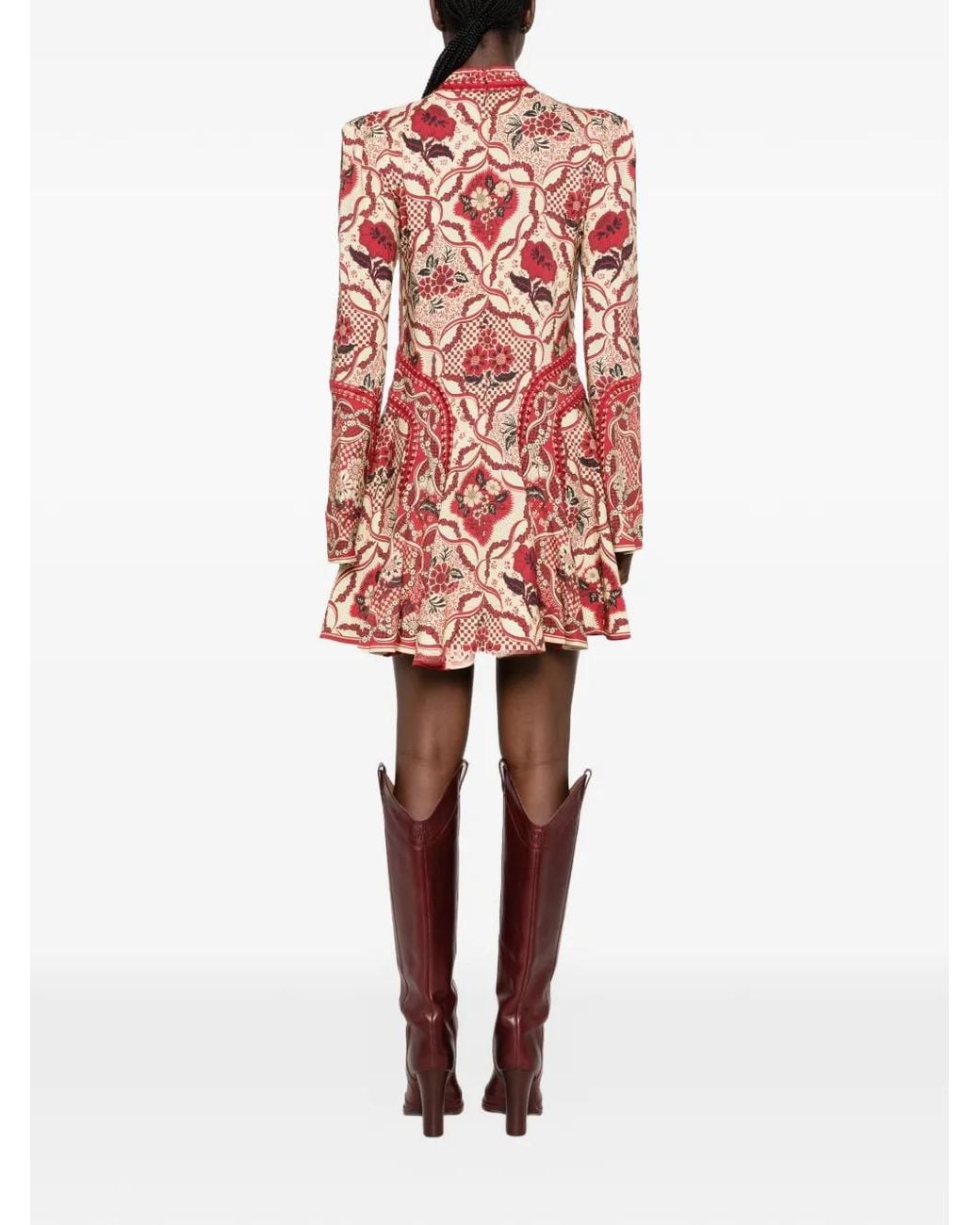 ALÉMAIS Red Kenny Mini Dress