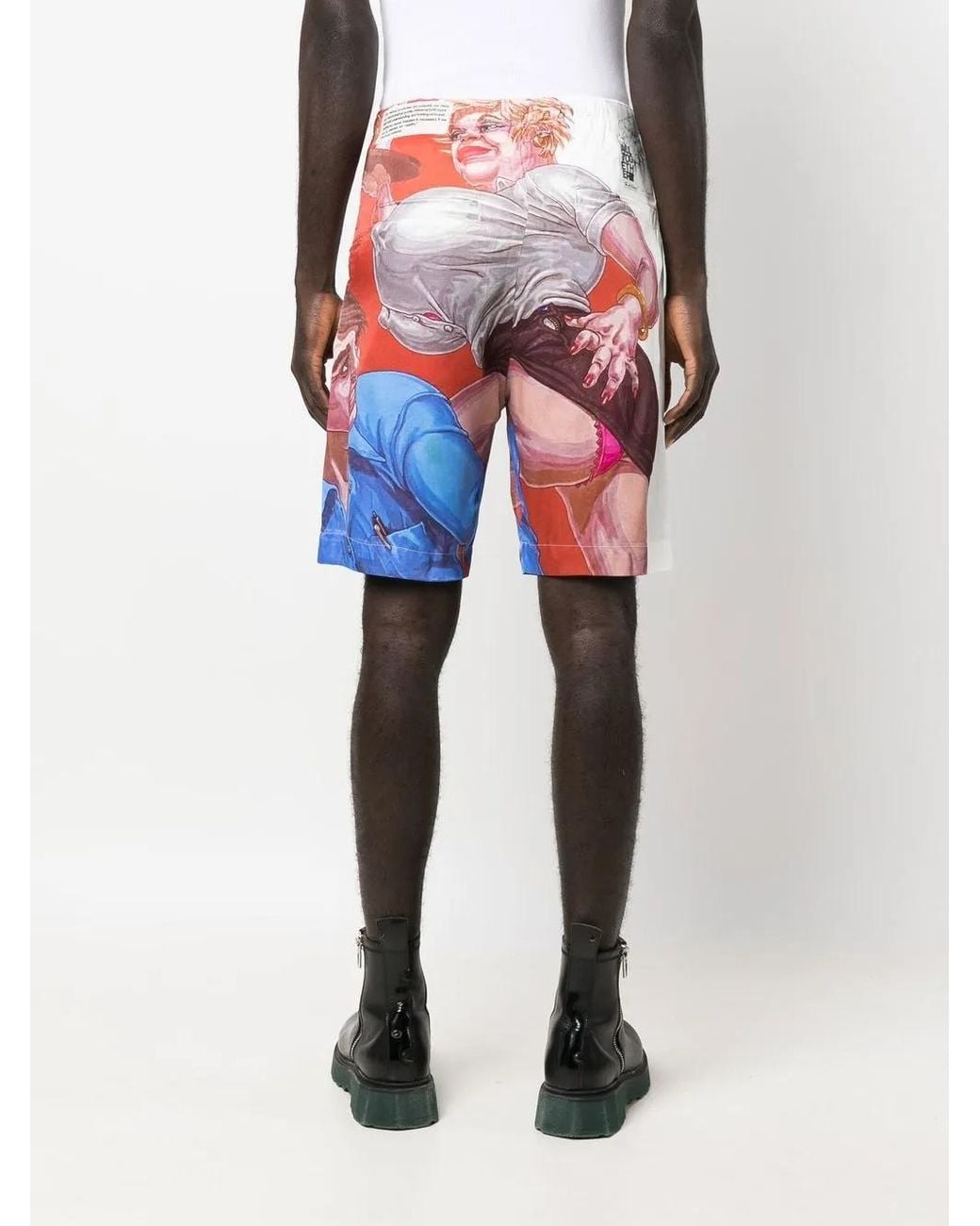DIESEL Red X Tom Of Finland Foundation Graphic-Print Shorts