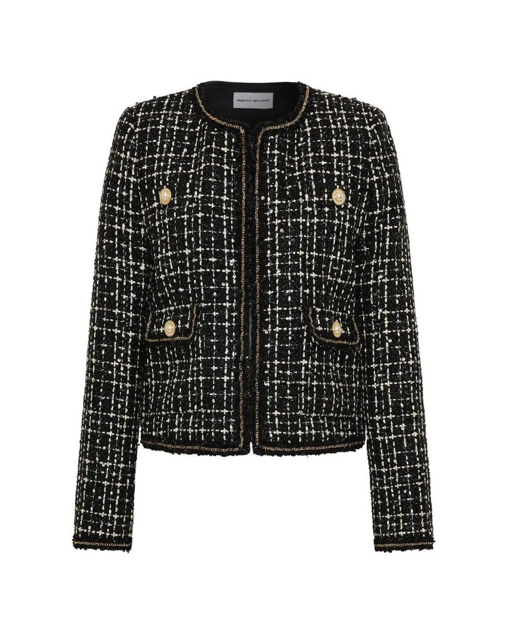 Rebecca Vallance Black Meringue Jacket