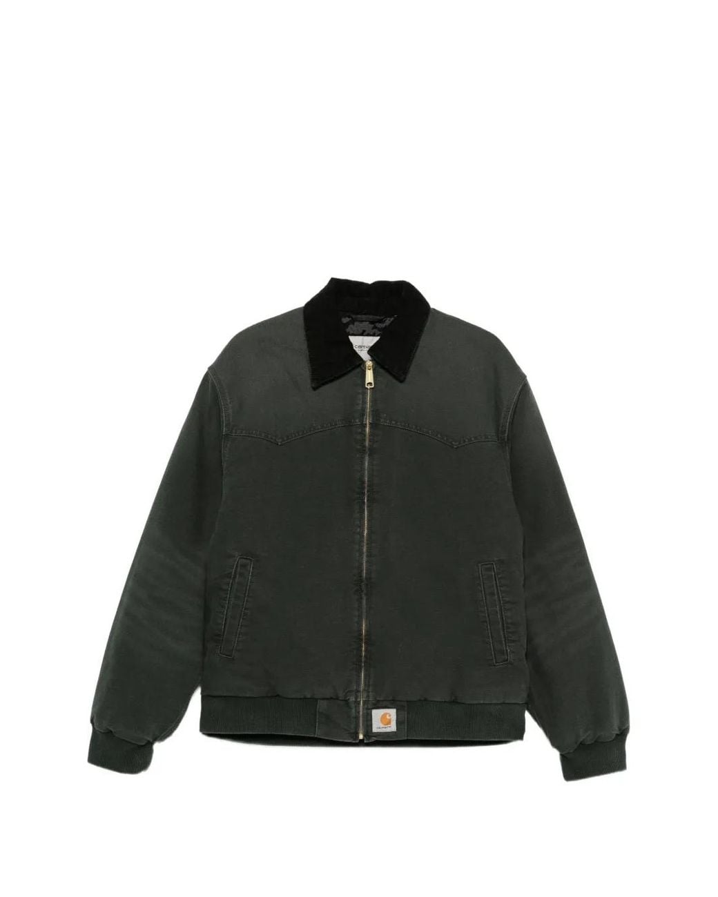 Carhartt Black Og Santa Fe Zip-Fastening Jacket for men