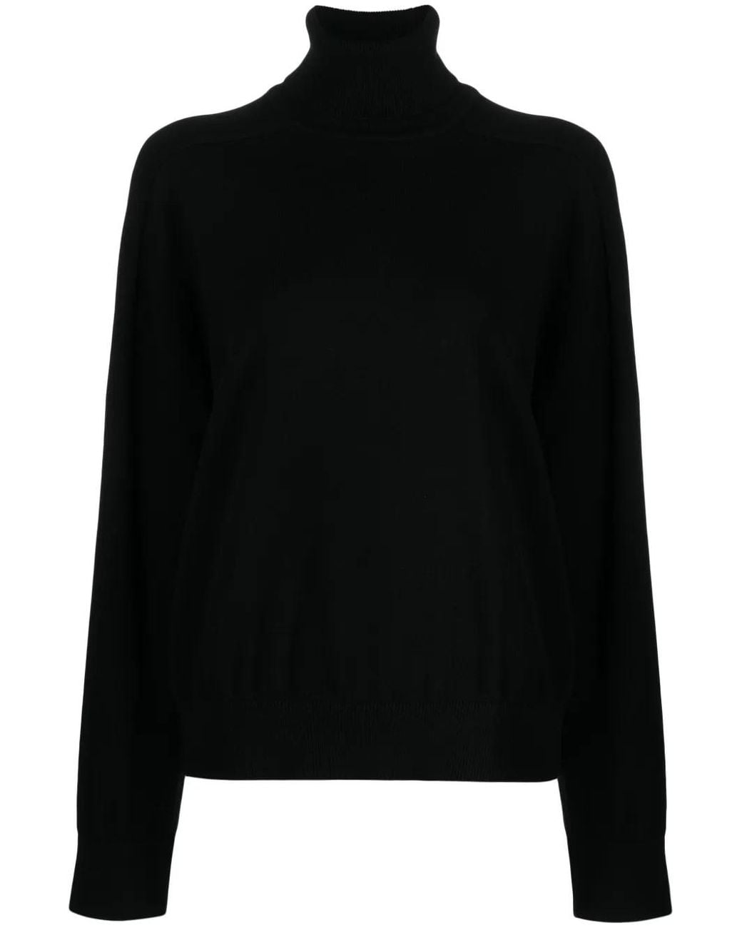 ARMARIUM Black Roll-Neck Fine-Knit Jumper