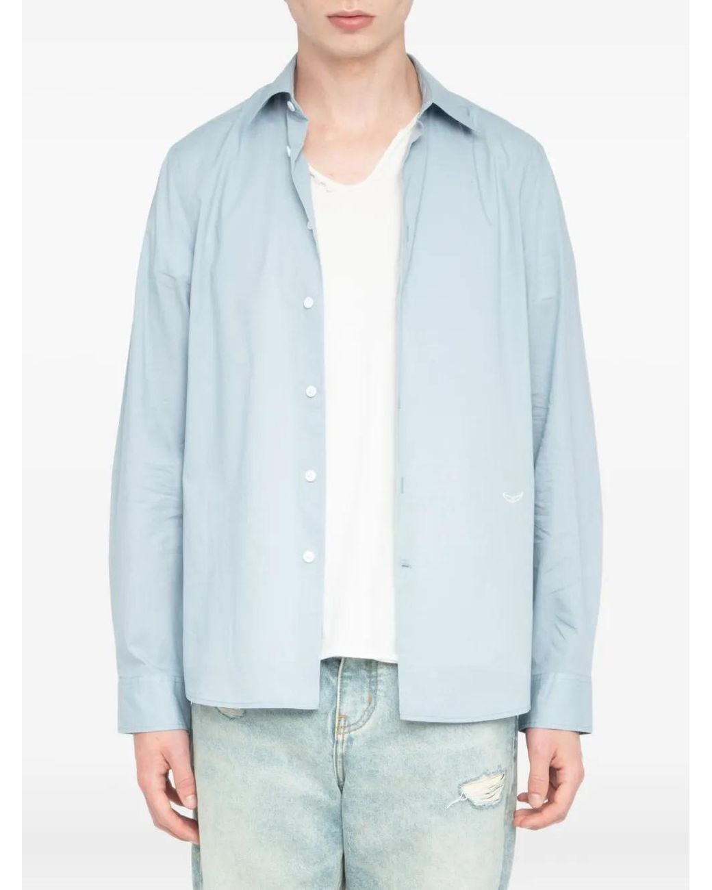 Zadig & Voltaire Blue Sid Shirt for men
