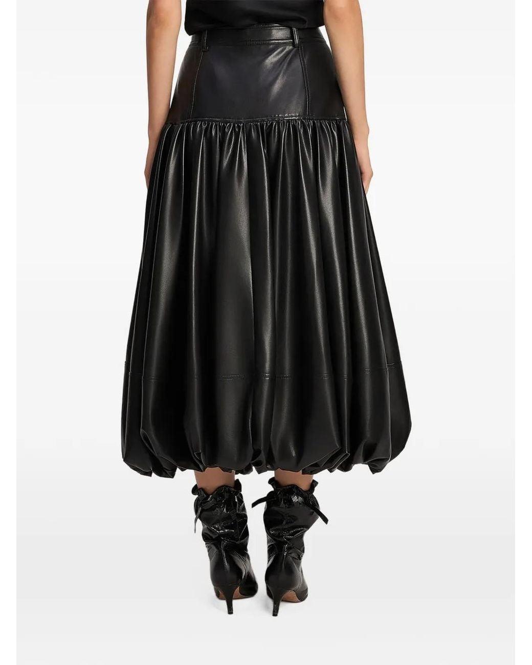 Cinq À Sept Black Eleanor Bubble Midi Skirt