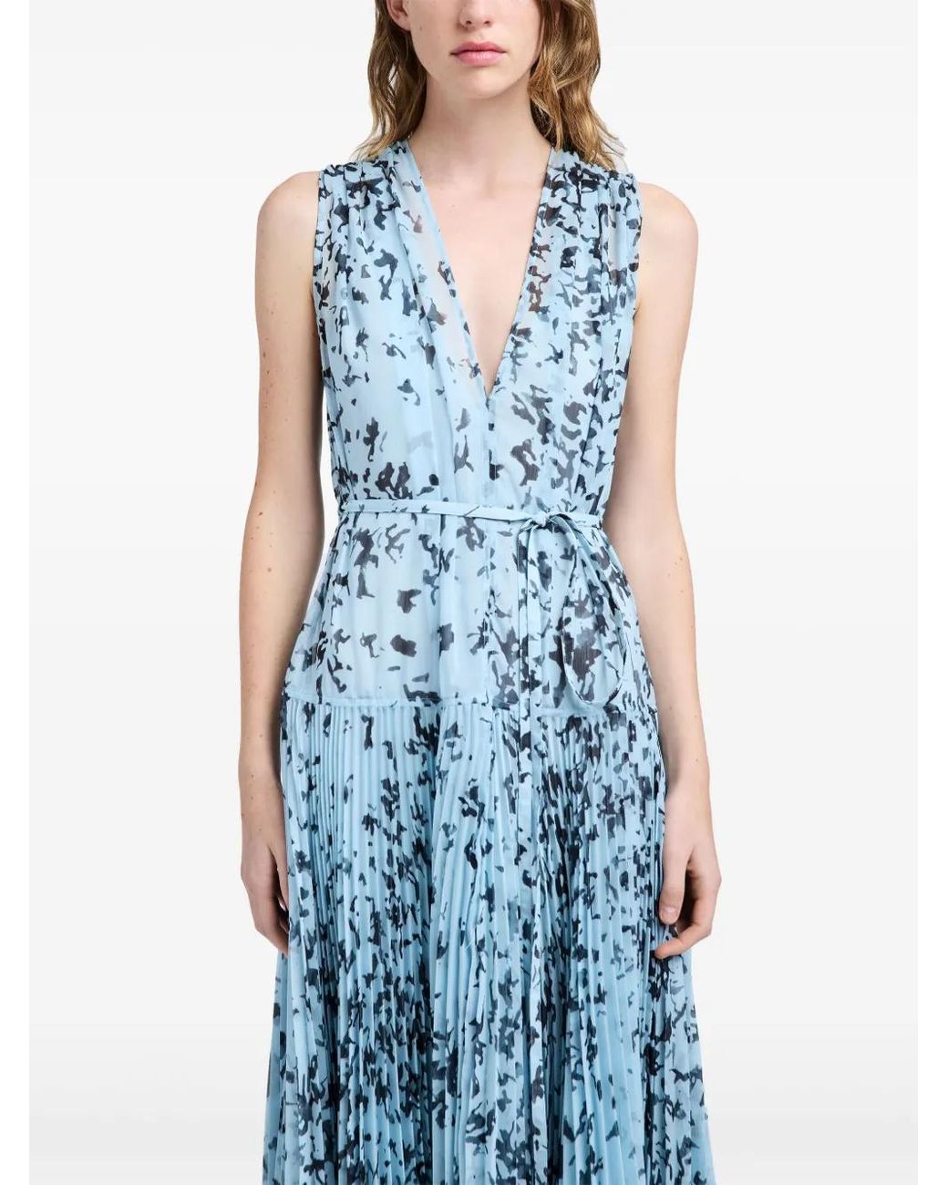 Proenza Schouler Blue Pat Dress