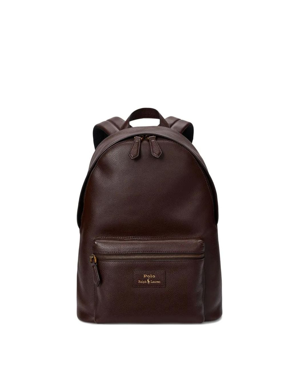 Polo Ralph Lauren Brown Leather Zip-Fastening Backpack for men