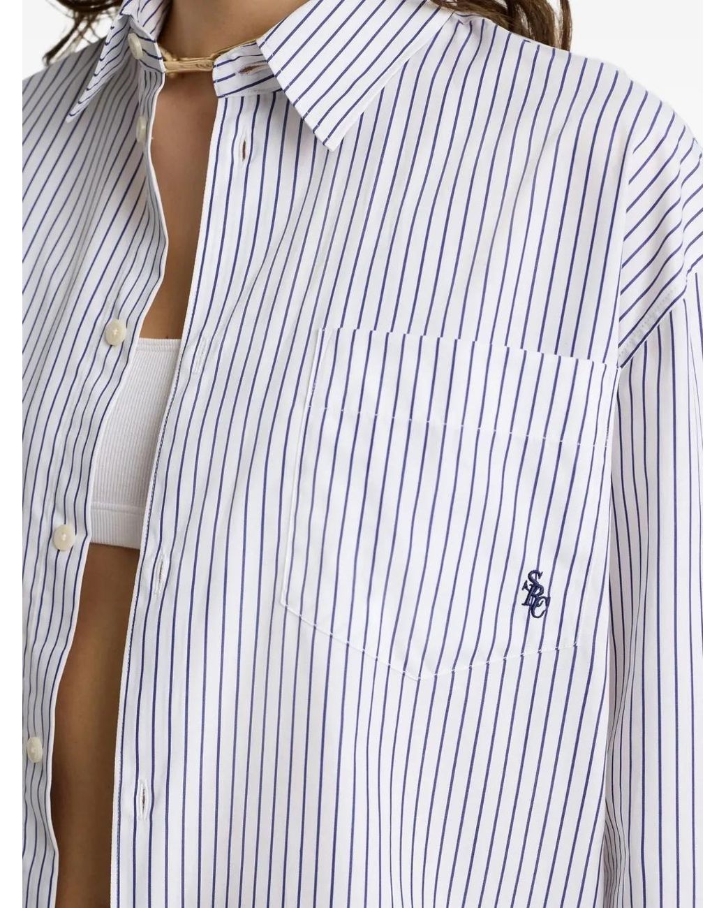 Sporty & Rich White Cotton Shirt