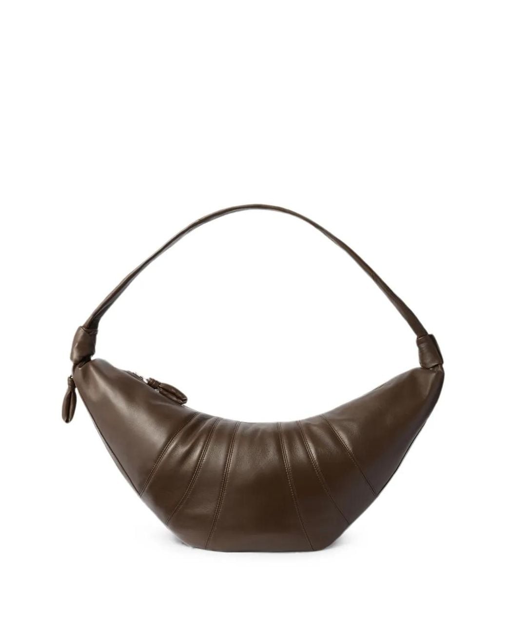 Lemaire Metallic Grand Sac Porté Épaule Croissant En Cuir