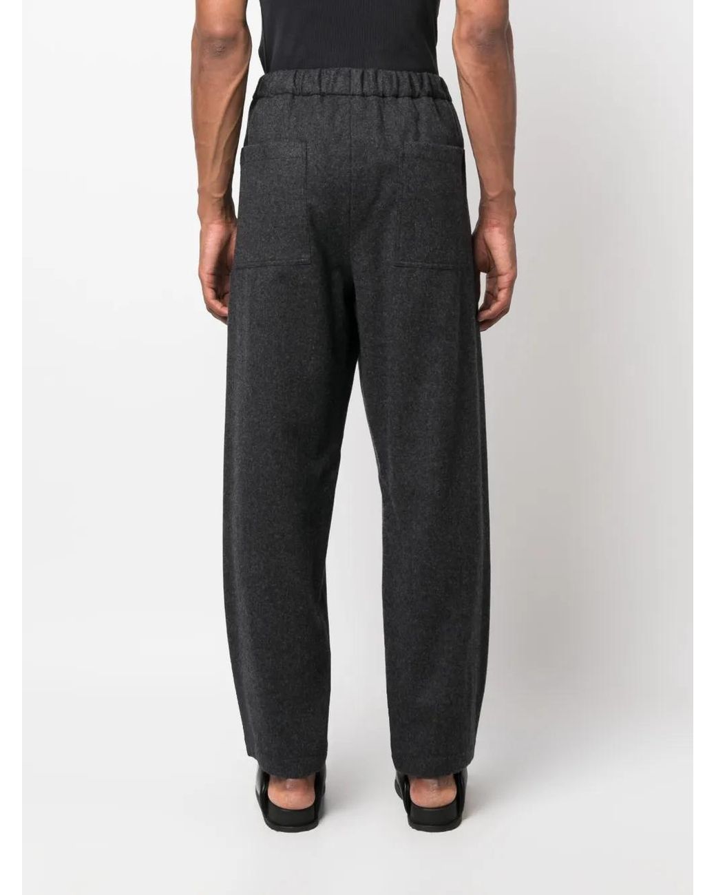 Jil Sander Blue Straight-Leg Cotton Trousers for men