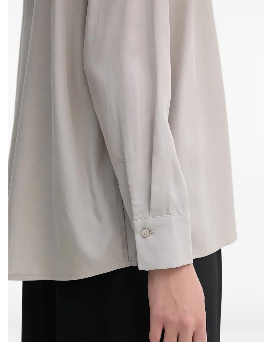 Sisley White Chemise Boutonnée À Manches Longues
