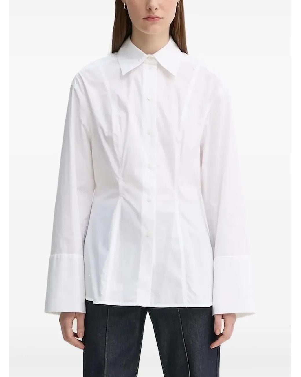 Day Birger et Mikkelsen White Button-Cuff Shirt