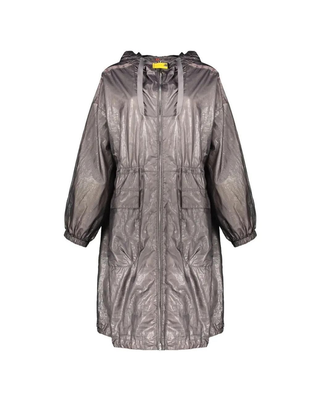 Parajumpers Gray Olga Drawstring Coat