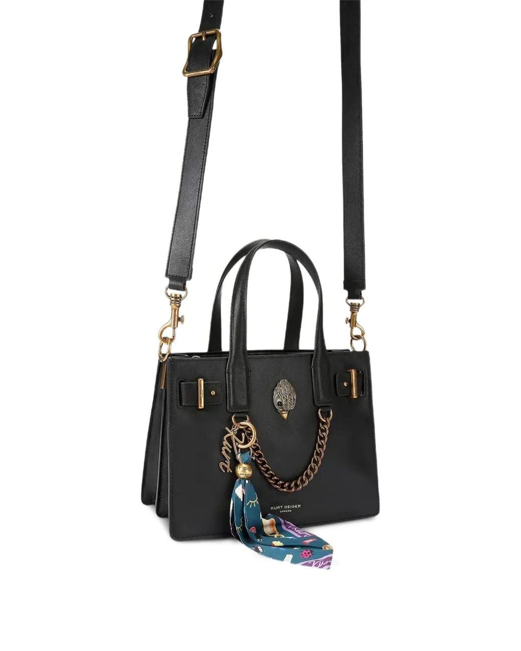 Kurt Geiger Black Small London Tote Bag