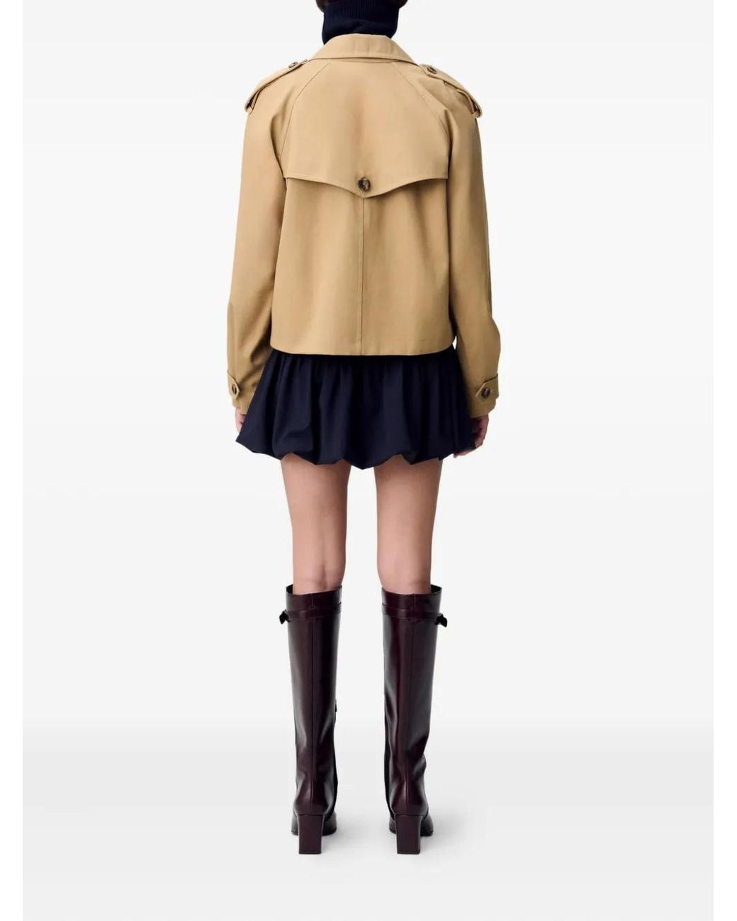 Claudie Pierlot Natural Short Trench Jacket