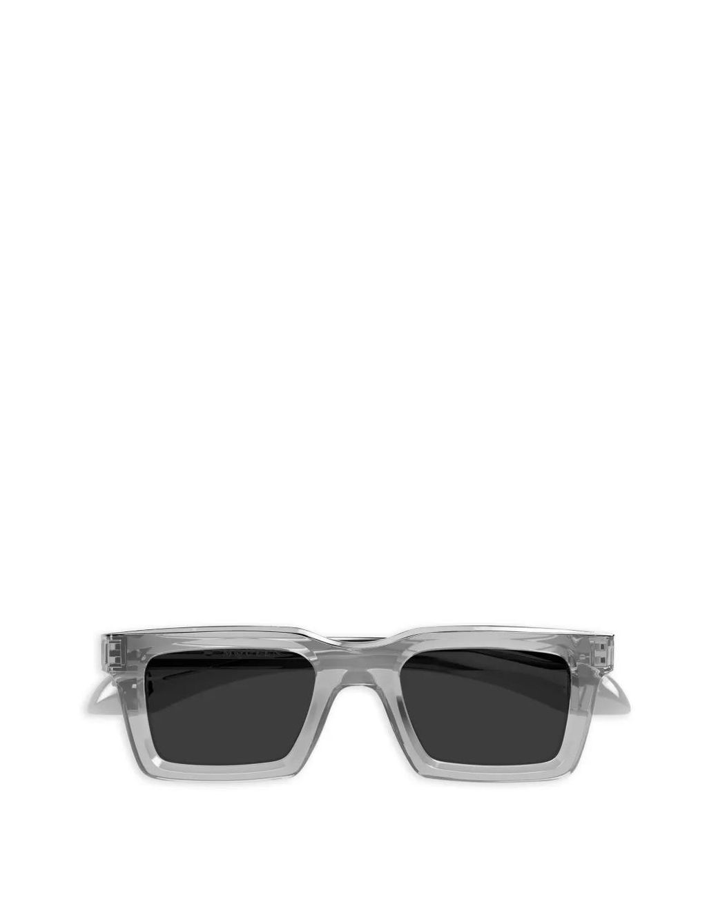 McQueen Gray Square Frame Sunglasses for men