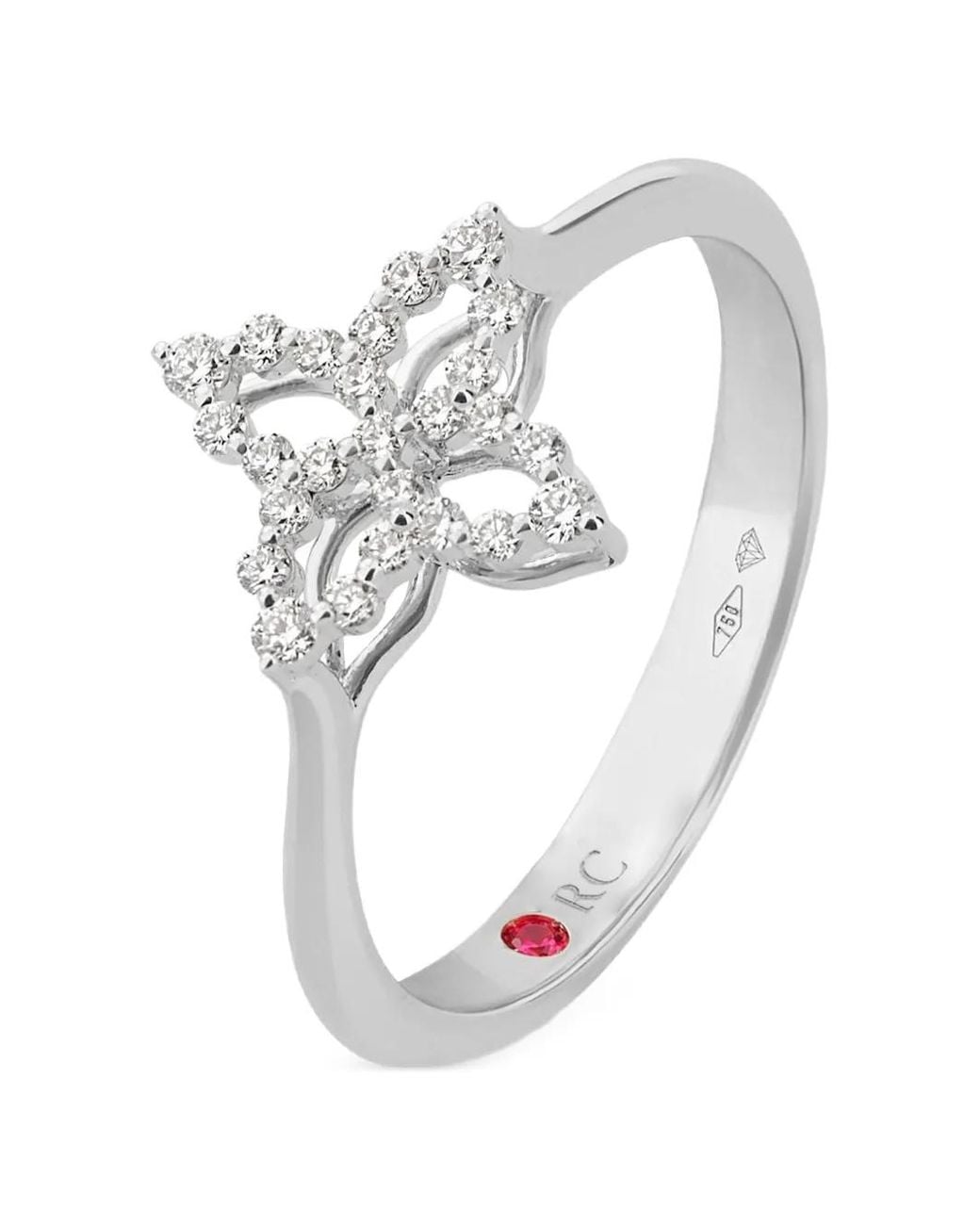 Roberto Coin White Ring Mit Diamanten