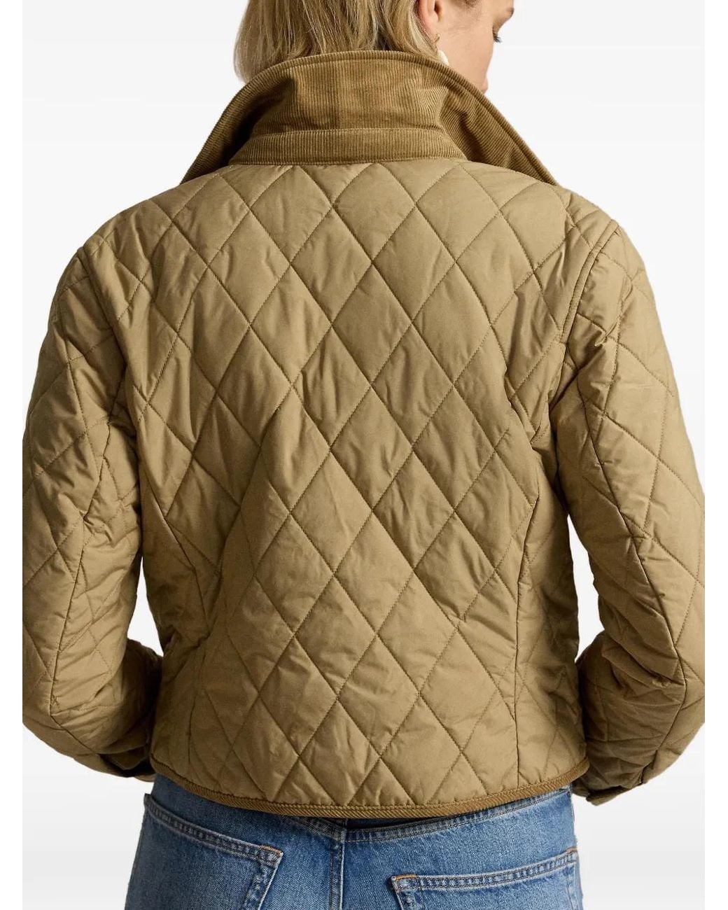 Polo Ralph Lauren Metallic Quilted Double-Breasted Jacket