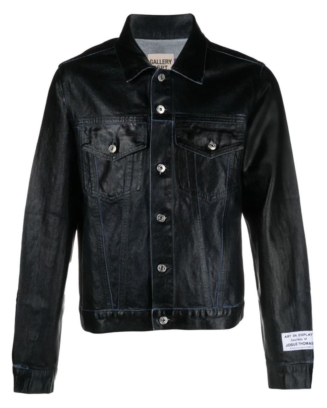 GALLERY DEPT. Black Andy Logo-Embroidered Denim Jacket for men