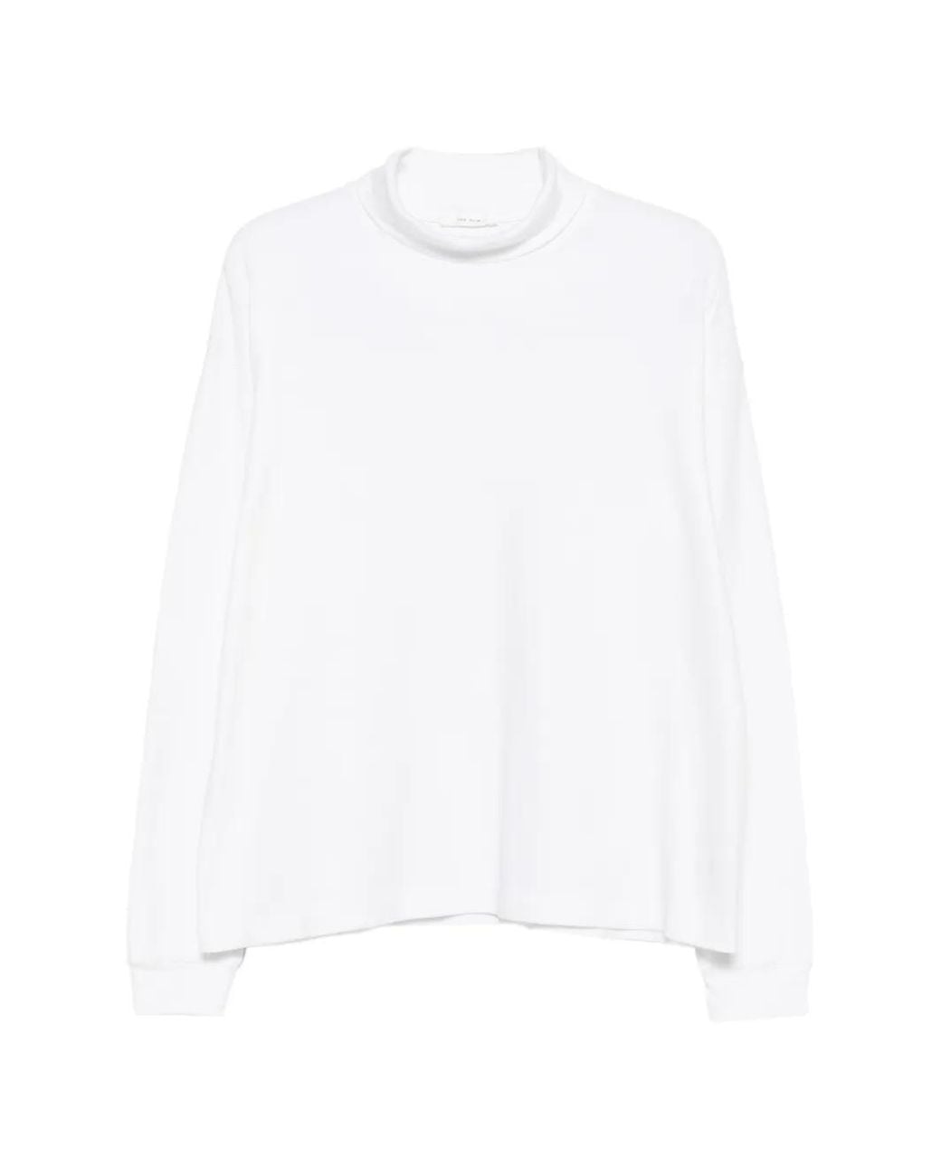 The Row White Roll-Neck Sweater