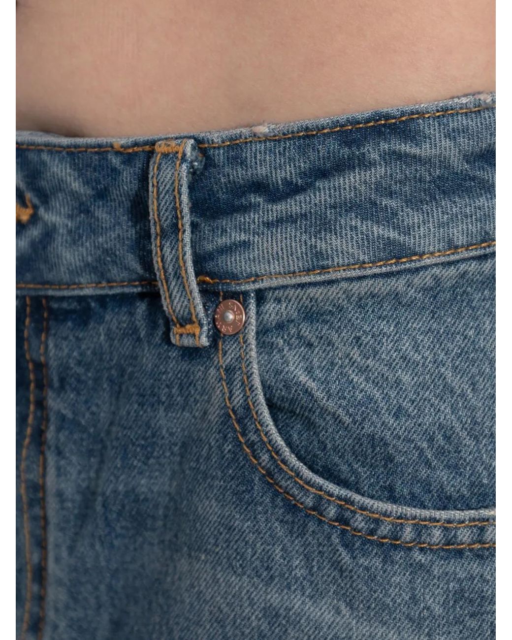 Emporio Armani Blue Pocket Cotton Straight-Leg Jeans