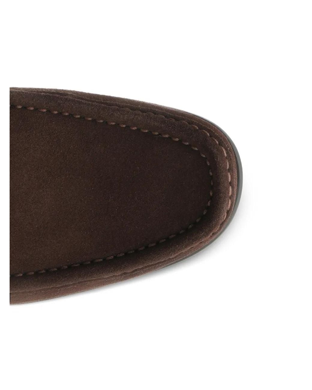 Ferragamo Brown Bit Detail Slip On Shoes for men