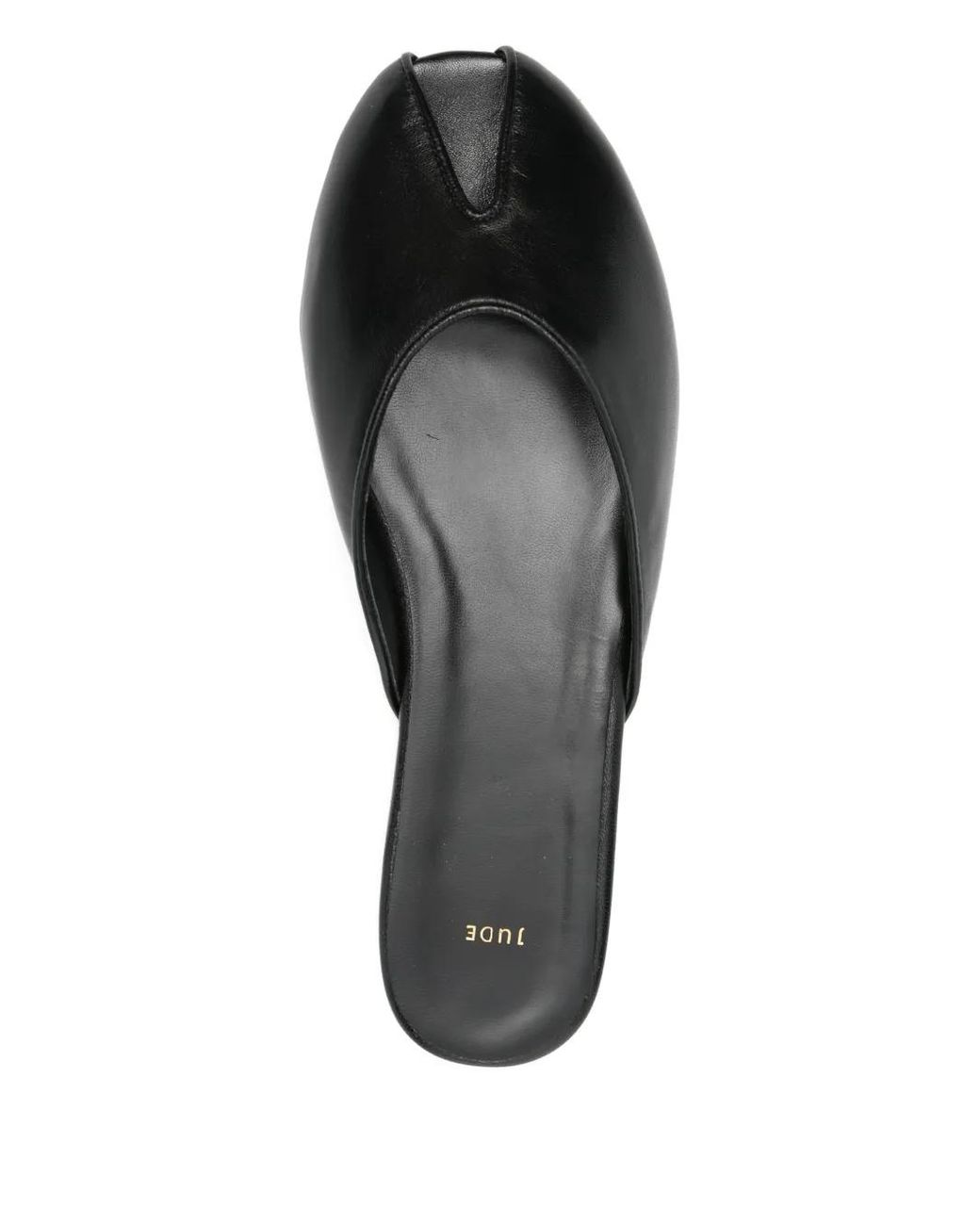 Jude White Mules Plates Date En Cuir Couleur Expresso