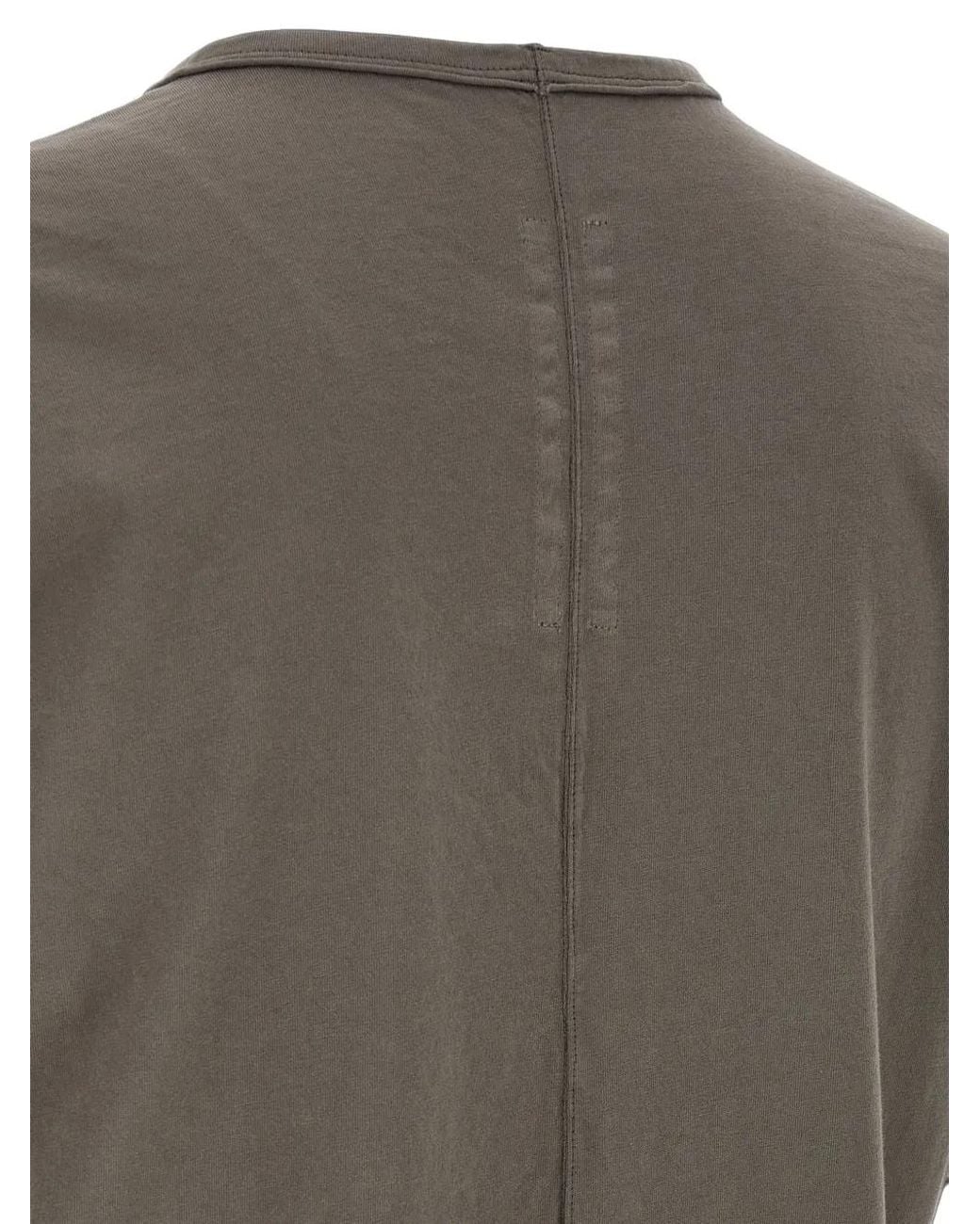 Rick Owens Gray Level T Cotton T-Shirt for men