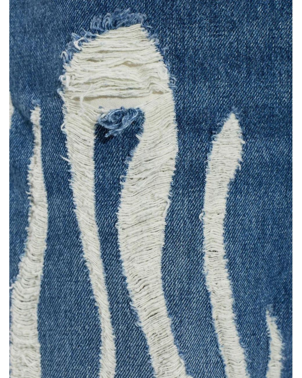 Blumarine Blue Jeans With Vintage Effect