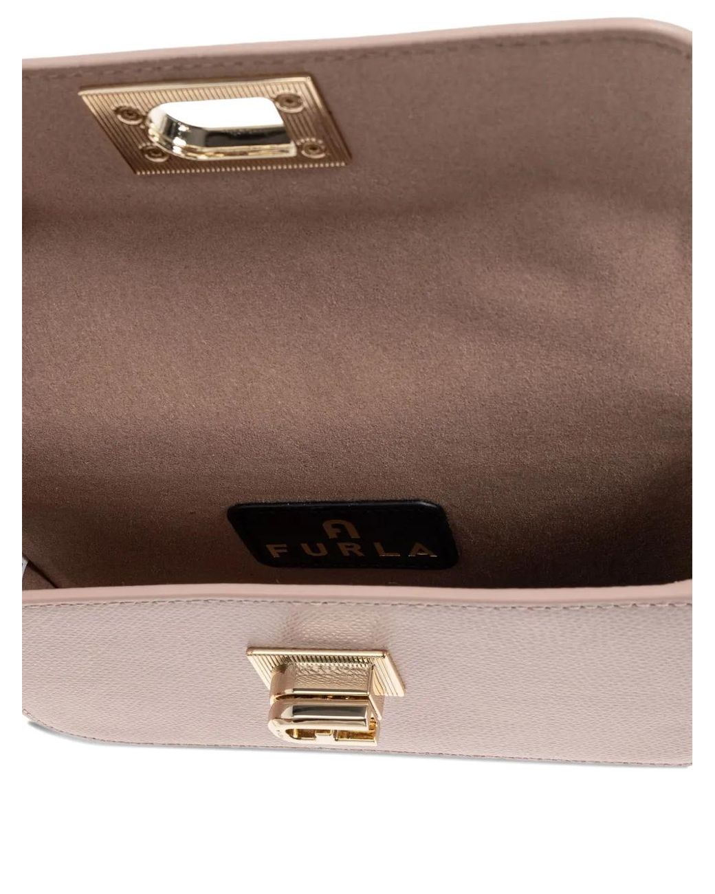 Furla Pink Mini 1927 Chain-Strap Cross Body Bag
