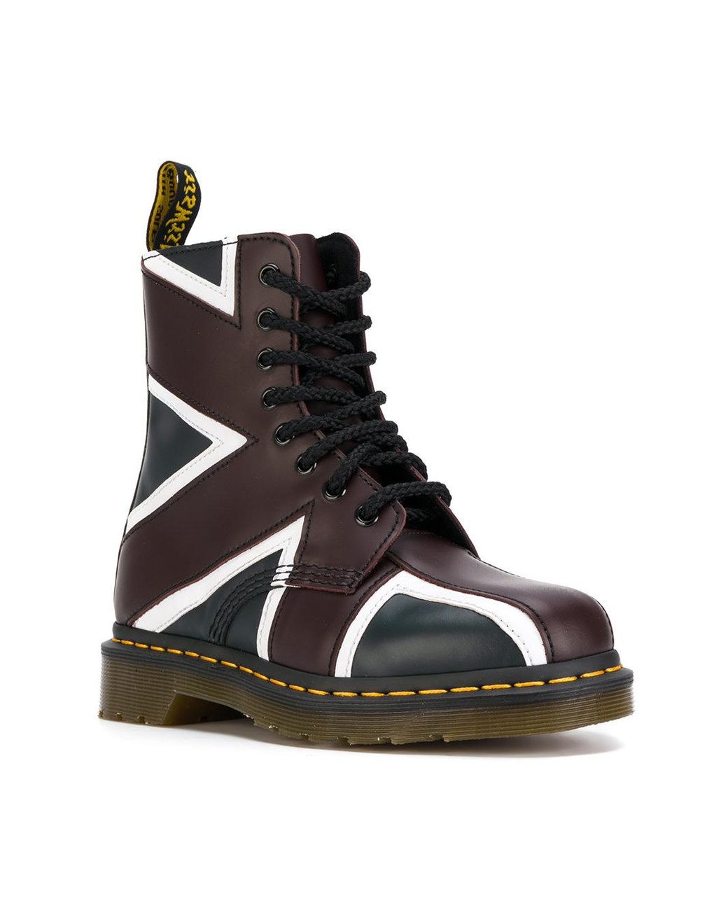 Dr. Martens Pascal Union Jack Boots in Blue Lyst