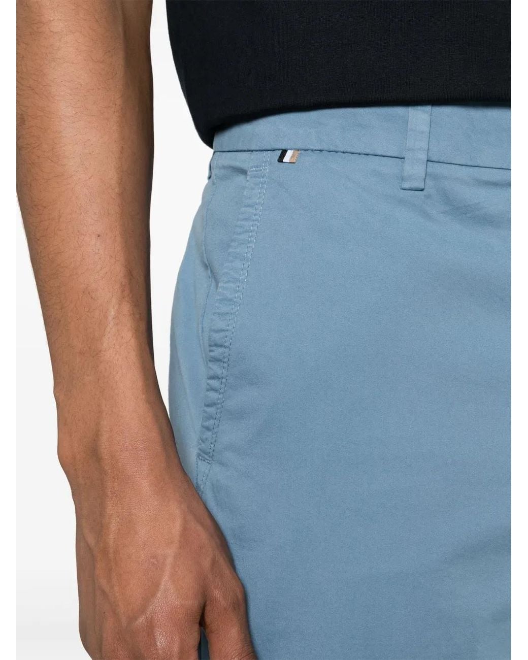 Boss Blue Slim-Cut Chino Trousers for men