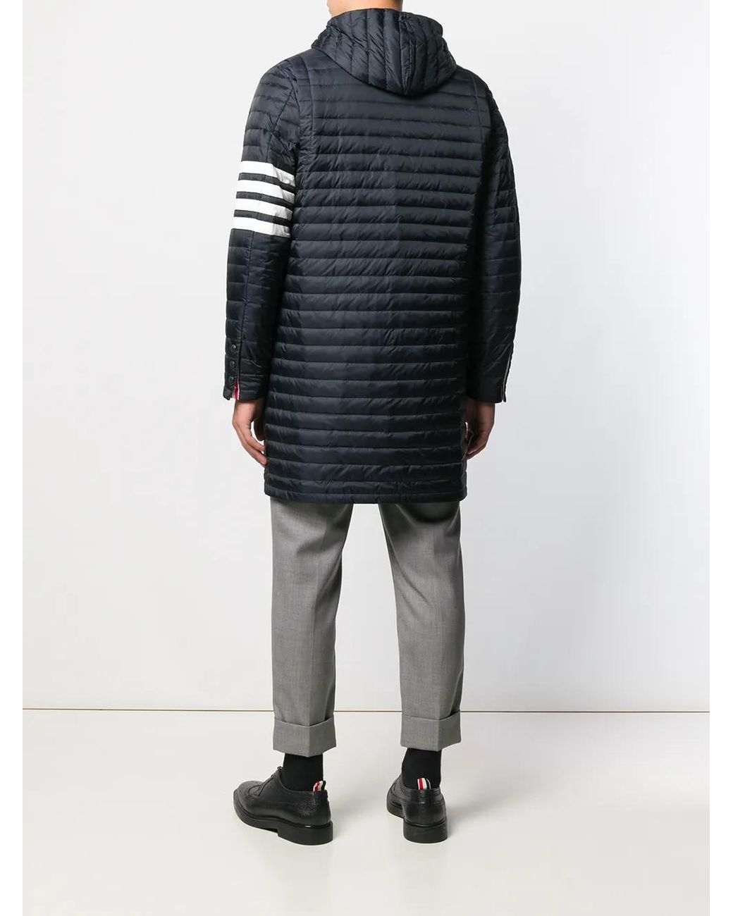 Thom Browne Gewatteerde Jas in het Blue voor heren