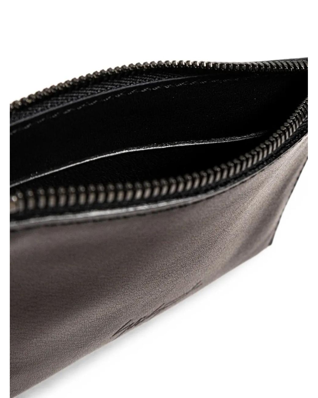 Discord Yohji Yamamoto Black Logo-Debossed Leather Wallet for men