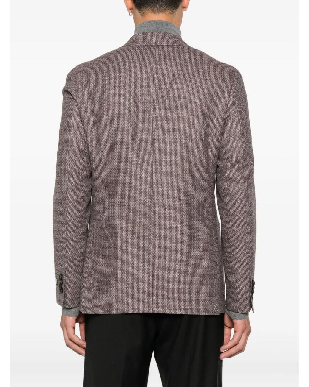 Canali Brown Wool Blazer for men