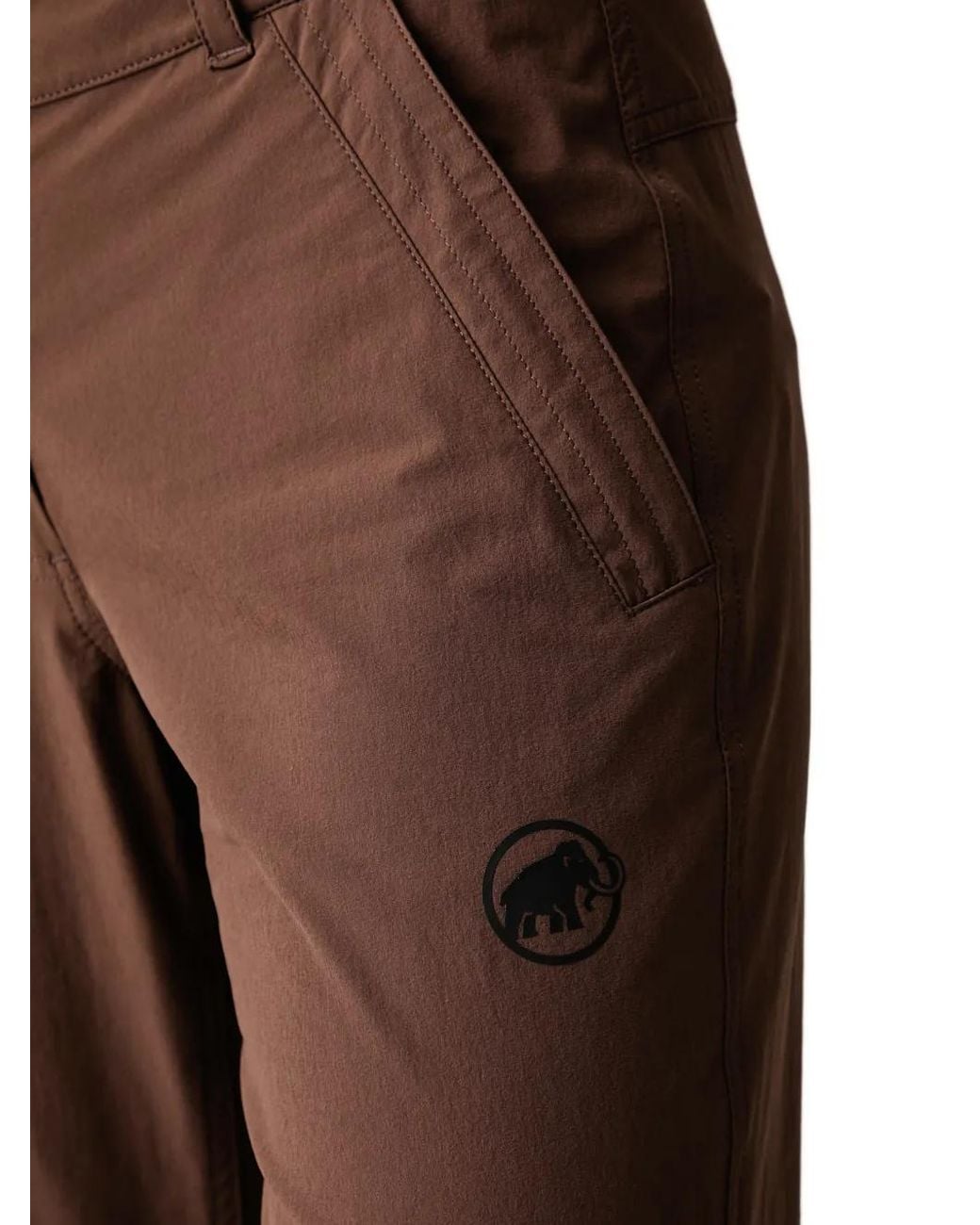 Mammut Brown Logo-Print Straight-Leg Trousers