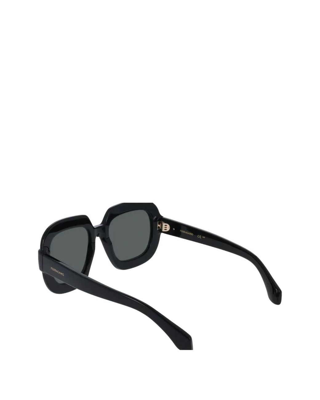 Ferragamo Eyewear Black Lunettes De Soleil À Monture Carrée