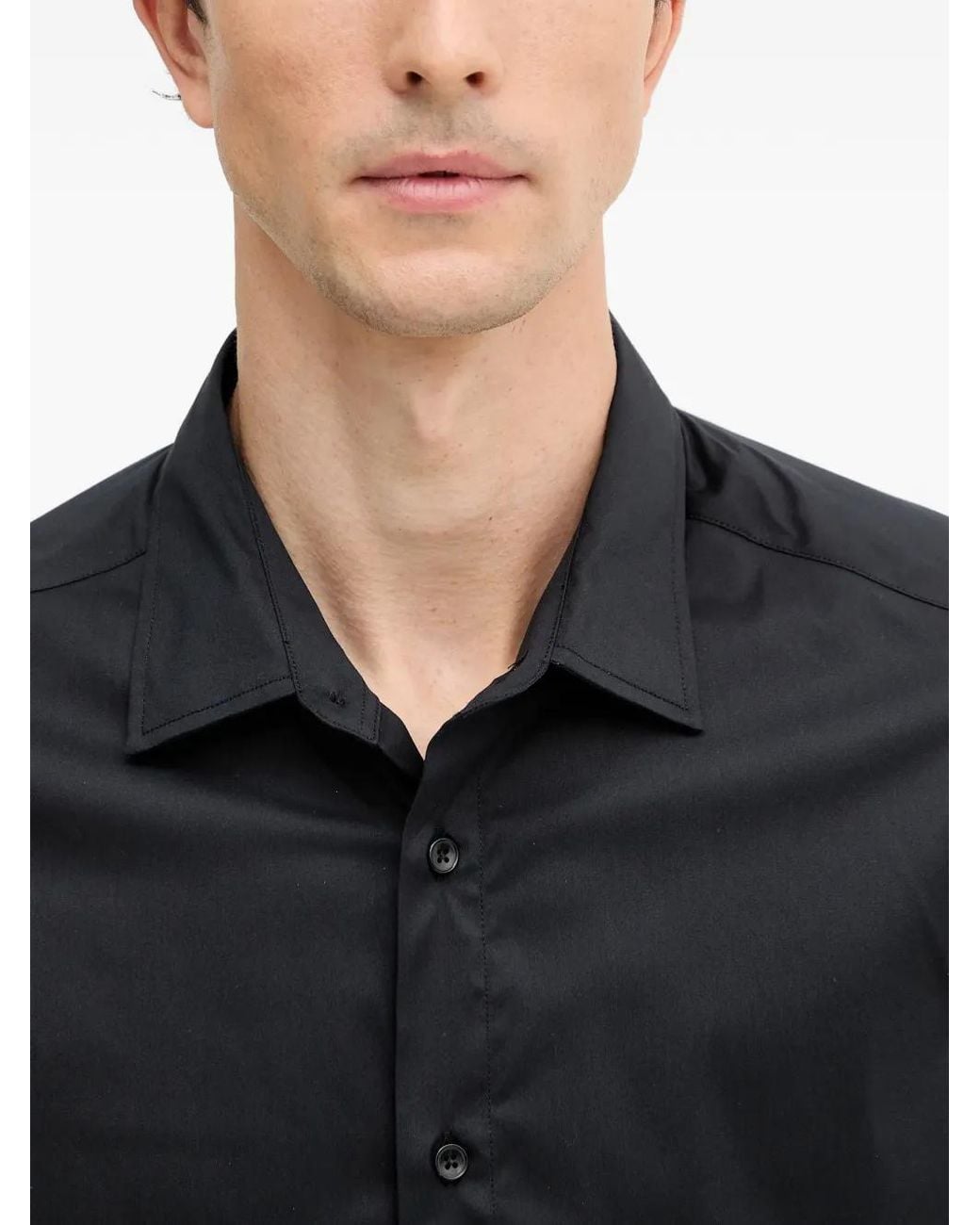 Mos Mosh Black Mmgmanny Button-Up Shirt for men