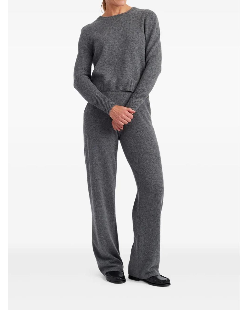 Chinti & Parker Gray Drawstring Knitted Trousers