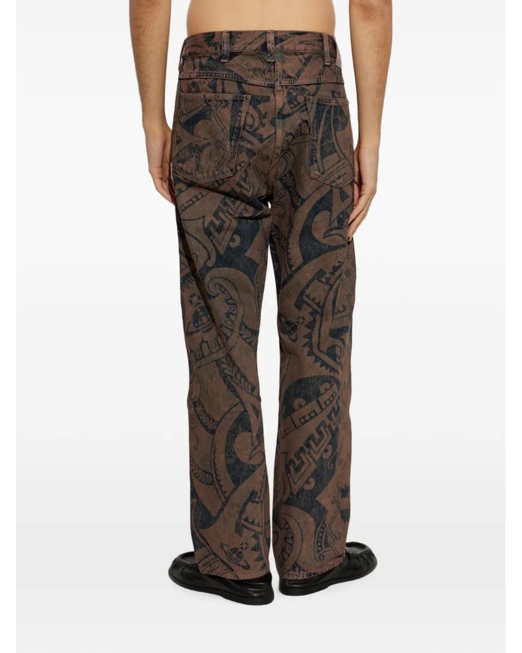 Vivienne Westwood Gray Ranch Graphic-Print Jeans for men