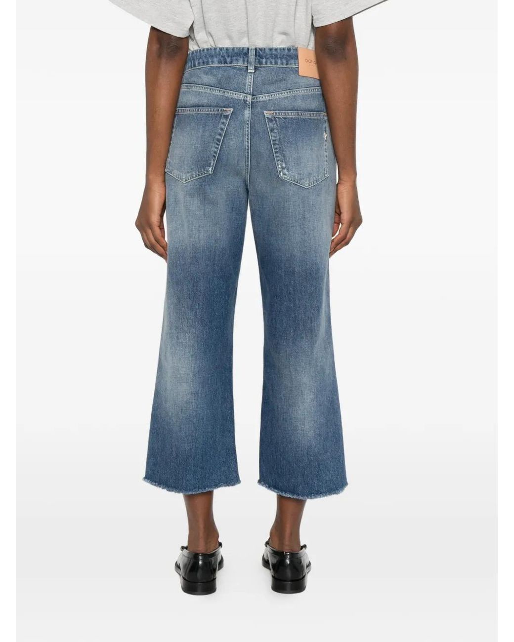 Dondup Gerafelde Jeans in het Blue