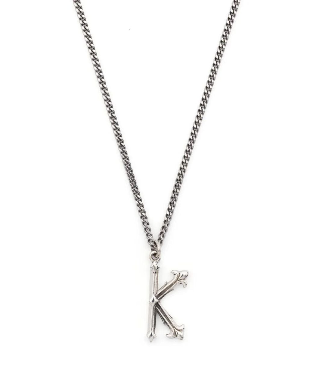Emanuele Bicocchi Metallic Alphabet Pedant Necklace
