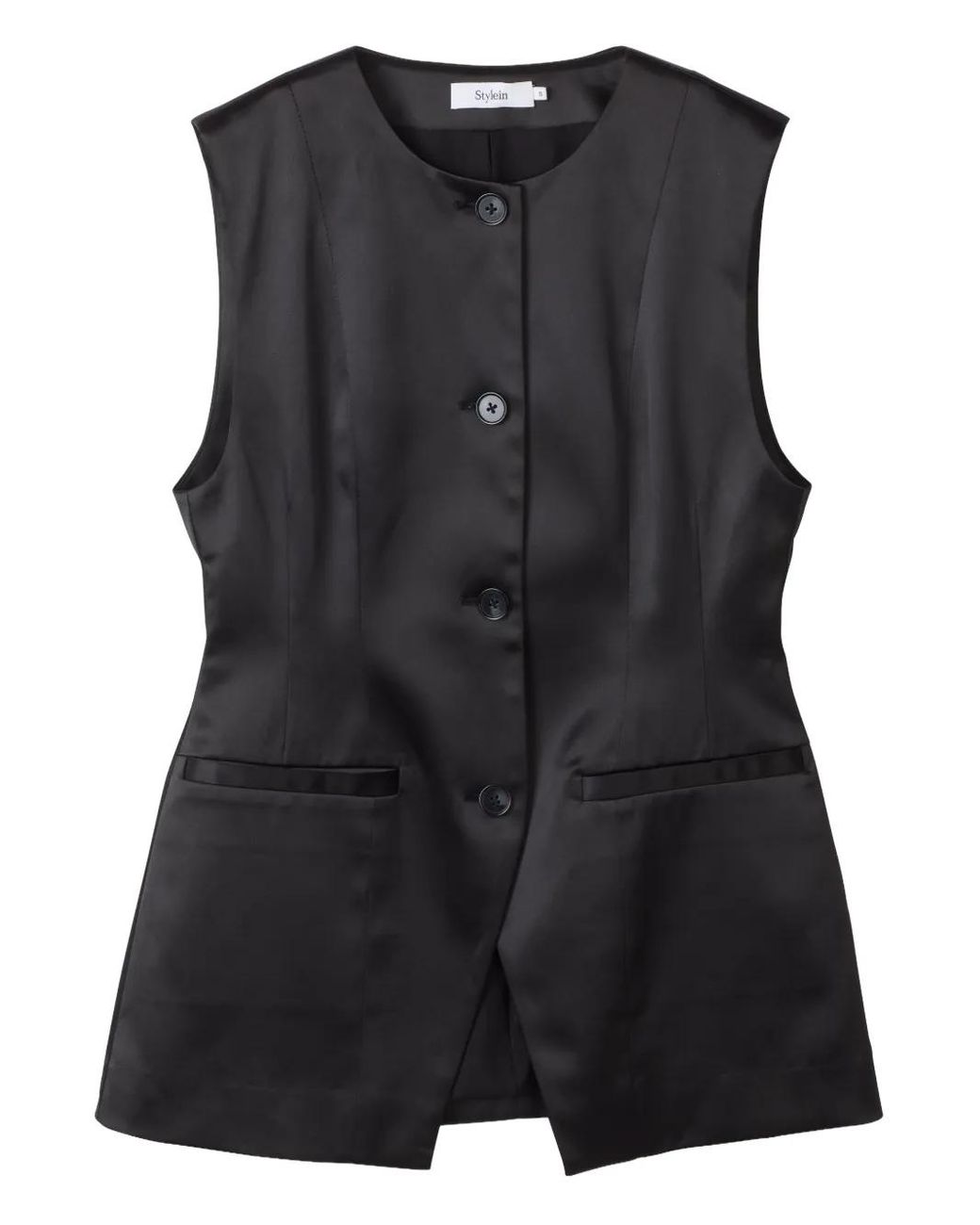 Stylein Black Balina Button Waistcoat